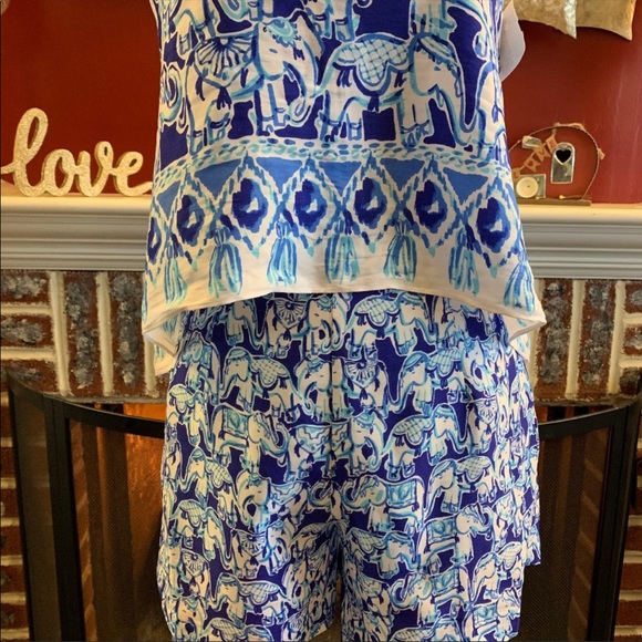 Lilly Pulitzer Celyn Lucky Trunks Romper - Picture 4 of 8